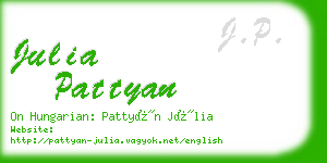 julia pattyan business card